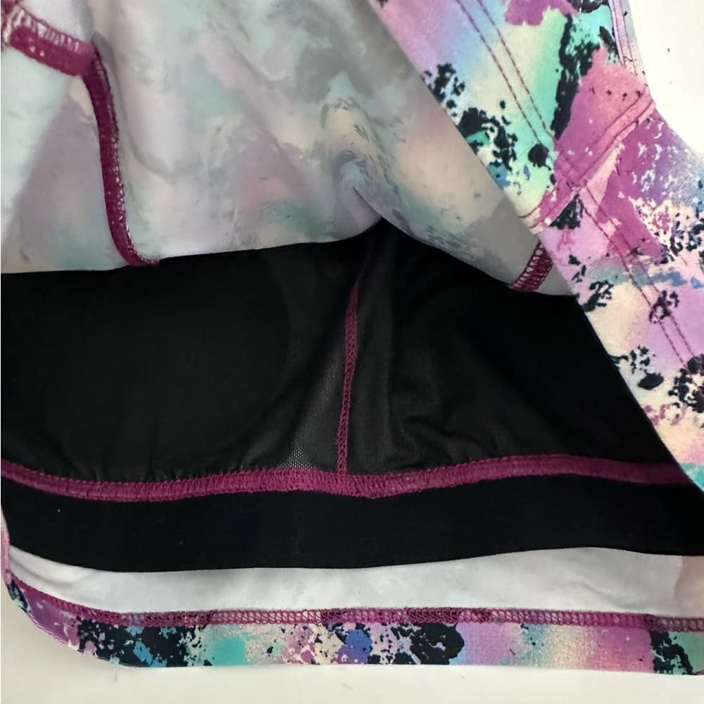 NWT Nine West Active Printed Racerback Sports Bra Crop Top Women Medium - Thumbnail 6