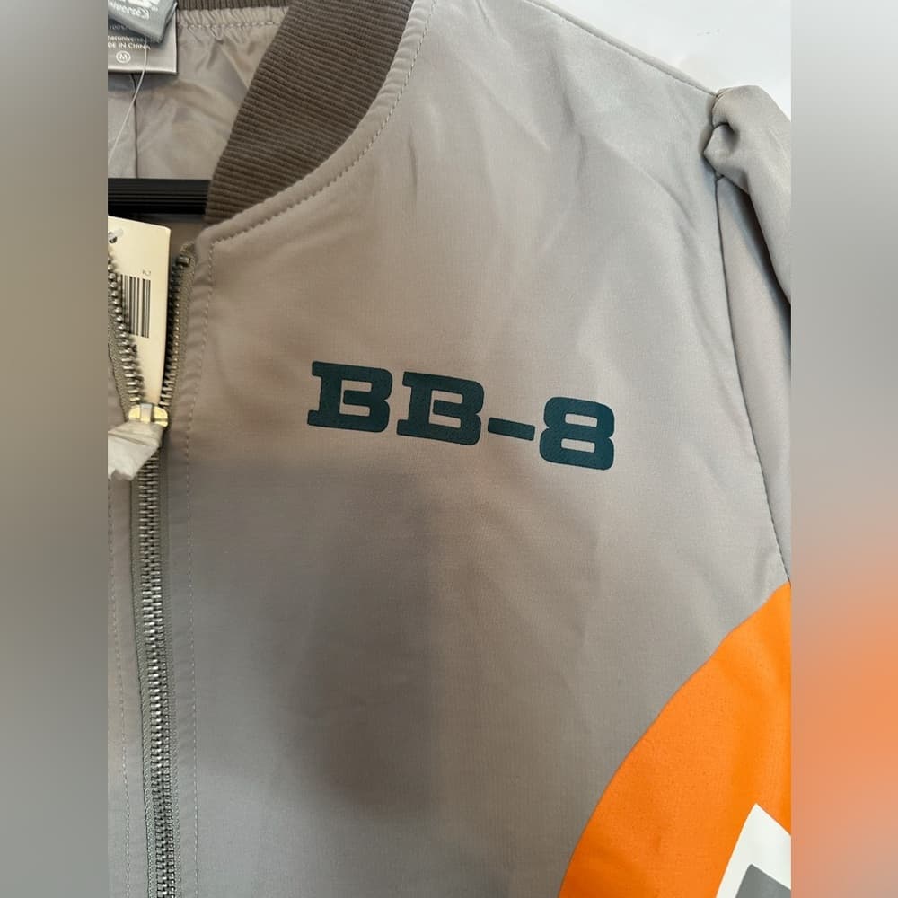 NWT Star Wars Her Universe BB-8 Bomber Jacket Grey Size Medium (Juniors) - Thumbnail 5