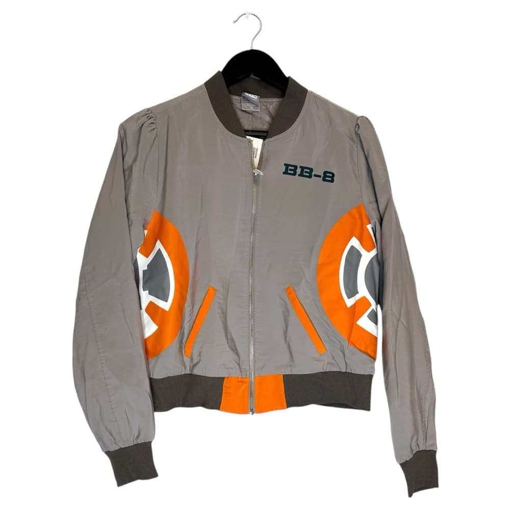 NWT Star Wars Her Universe BB-8 Bomber Jacket Grey Size Medium (Juniors) - Thumbnail 4