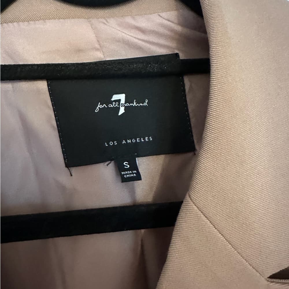 7 for All Mankind Double-Breasted Camel Blazer – Women’s Size Small - Thumbnail 4