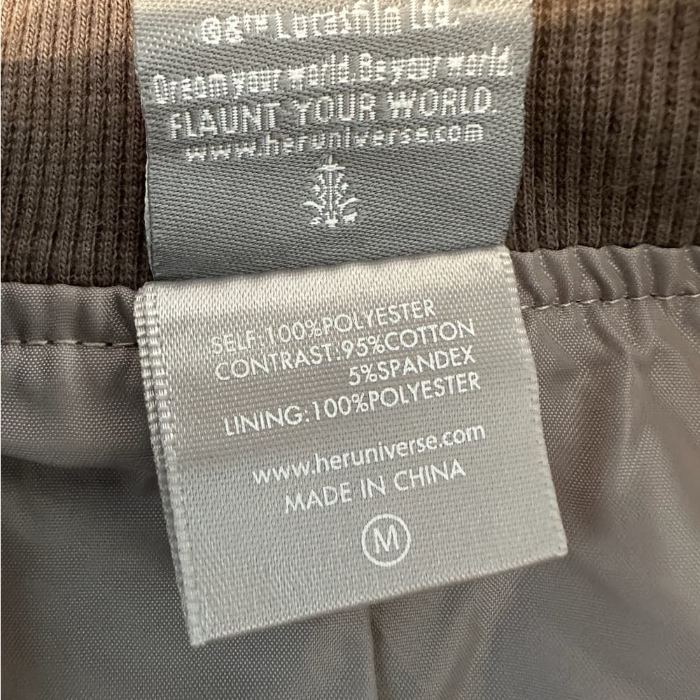 NWT Star Wars Her Universe BB-8 Bomber Jacket Grey Size Medium (Juniors) - Thumbnail 11