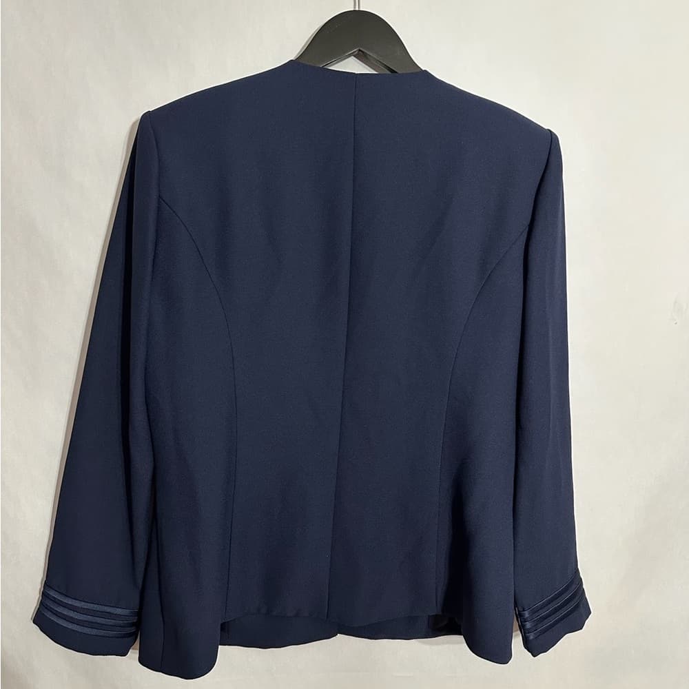 Karen Millen Navy Structured Jacket Blazer Possibly Medium 12 SEE MEASUREMENT - Thumbnail 5