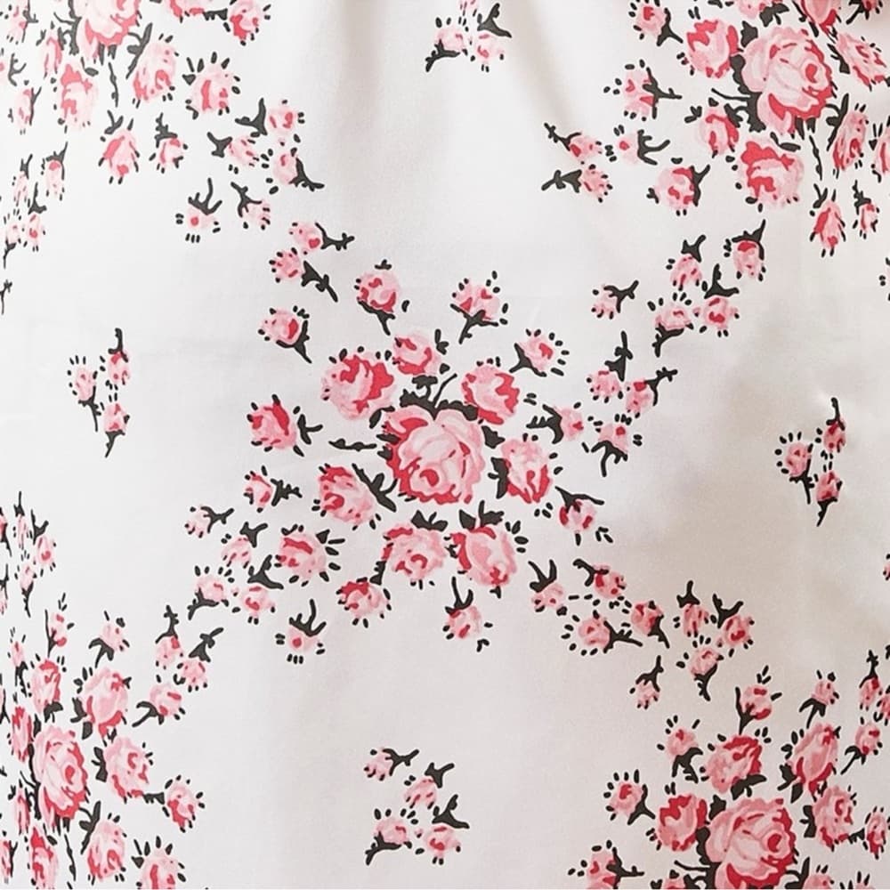 Morgan Lane x FabFitFun Blush Pink Satin Floral Robe Kimono Style Size S/M - Thumbnail 4