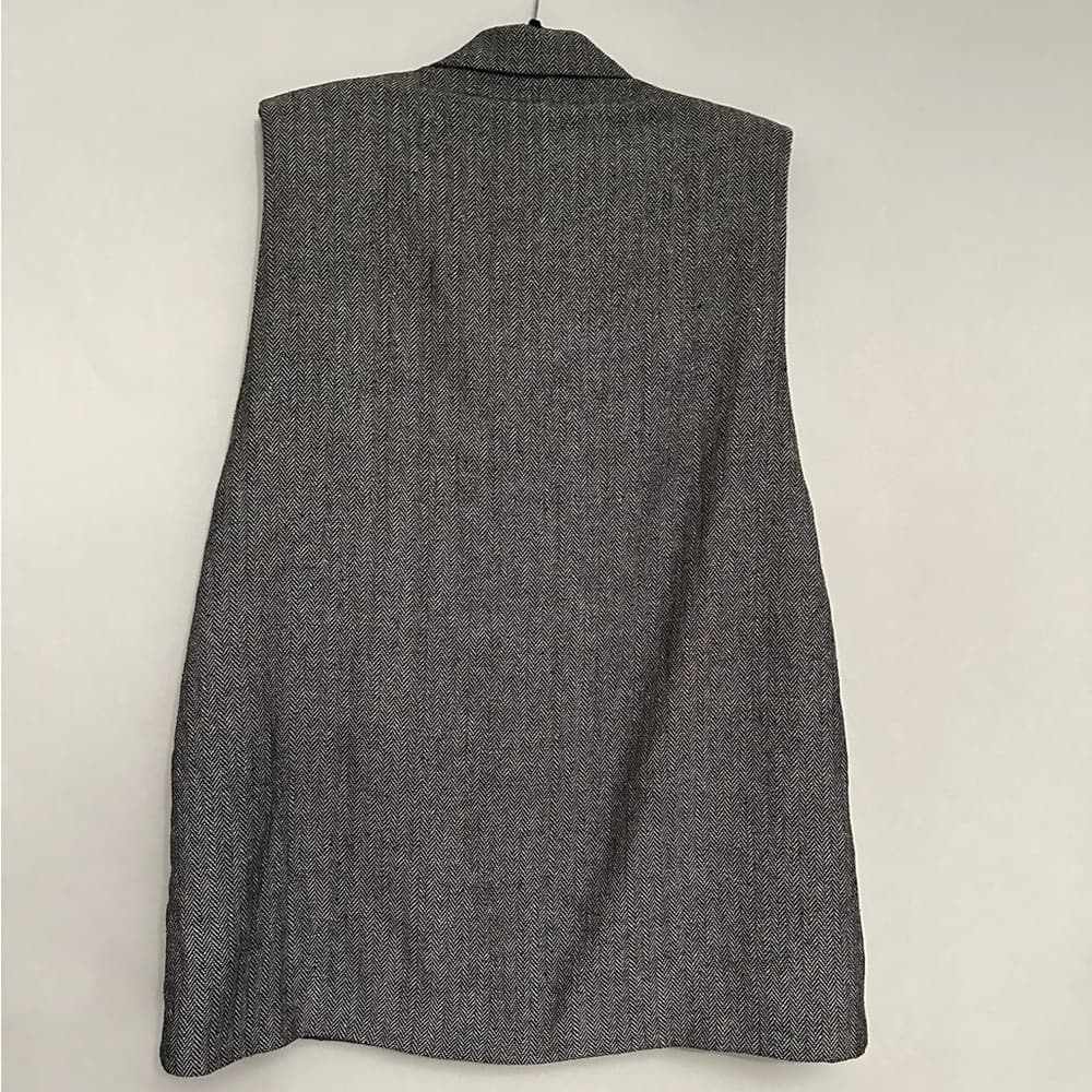 NWOT Nasty Gal Five O'Clock Somewhere Longline Blazer Herringbone Size 6 - Thumbnail 11