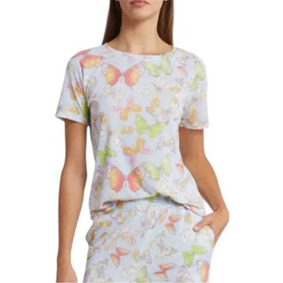 NWT Honeydew Intimates Picnic Butterflies Sweet Escape Pajama Top Only Medium - Thumbnail 10