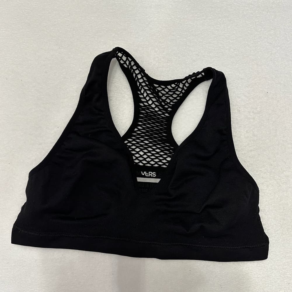 GYMVERSUS London Seamless Mesh Bra Sports bra - Black, Medium - Thumbnail 3
