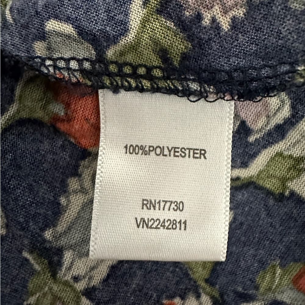 Xhilaration Ruffle Strapless Floral Midi Dress with Bow Detail Size Large - Thumbnail 13