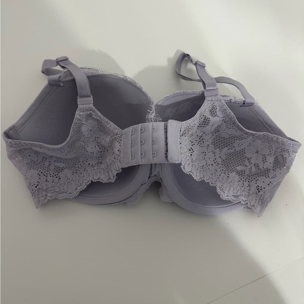 Victoria’s Secret Twinkle Lace Lightly Lined Demi Bra Rhinestone Strap Size 36DD - Thumbnail 5