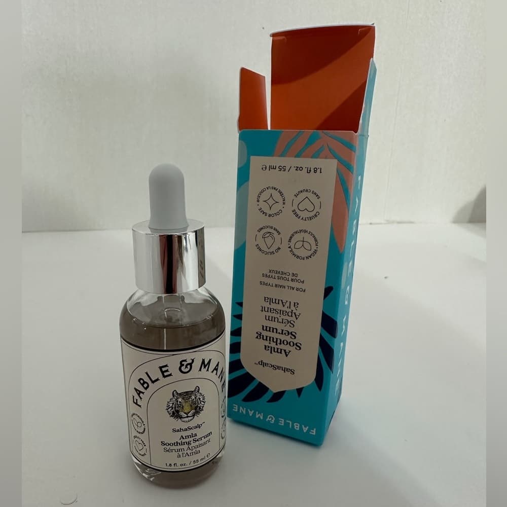 NIB Fable & Mane SahaScalp Amla Soothing Serum Full Size 1.8 Fl oz. Luxury Hair - Thumbnail 7