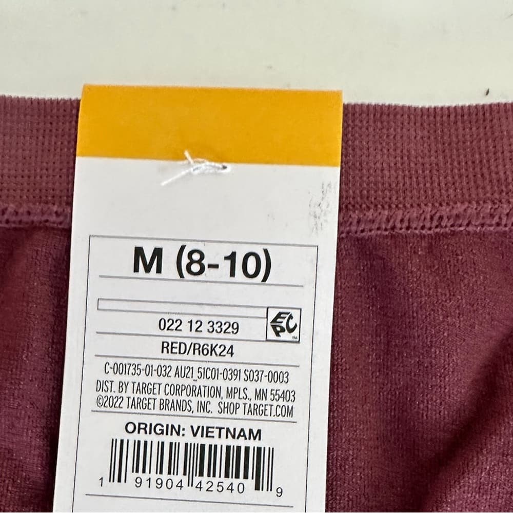 NWT Set of 6 Auden Seamless Boyshort Underwear Medium 8-10 “Red” Wine Color Gift - Thumbnail 5