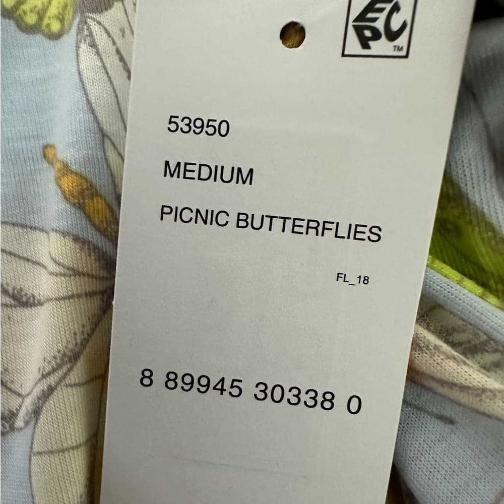 NWT Honeydew Intimates Picnic Butterflies Sweet Escape Pajama Top Only Medium - Thumbnail 7