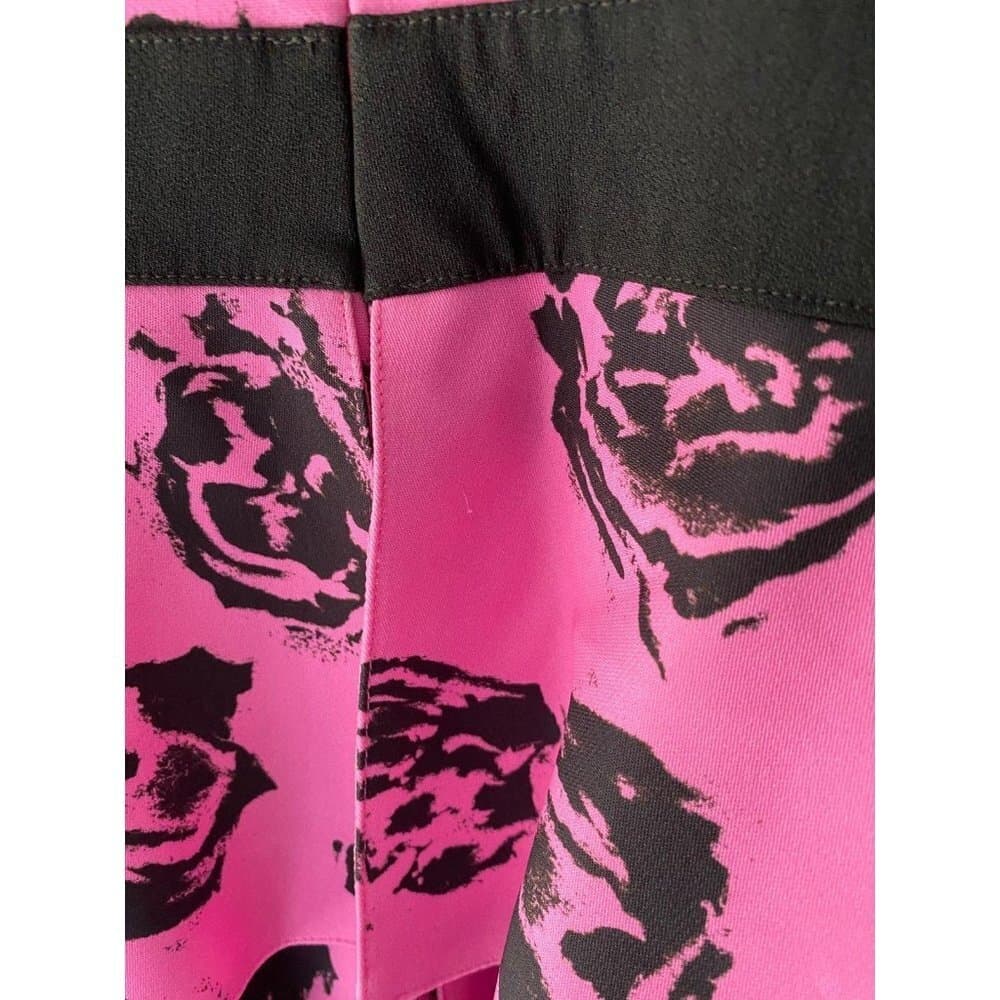 Emanuel Ungaro Runway Pink Rose Peplum Dress Couture Size 8 Coquette Luxury - Thumbnail 7