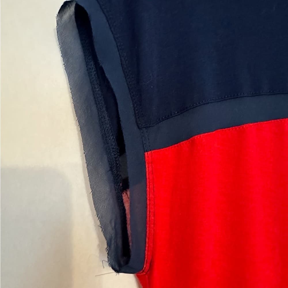 Jason Wu for Target Striped Colorblock T-Shirt Dress Nautical Red Navy Medium - Thumbnail 3