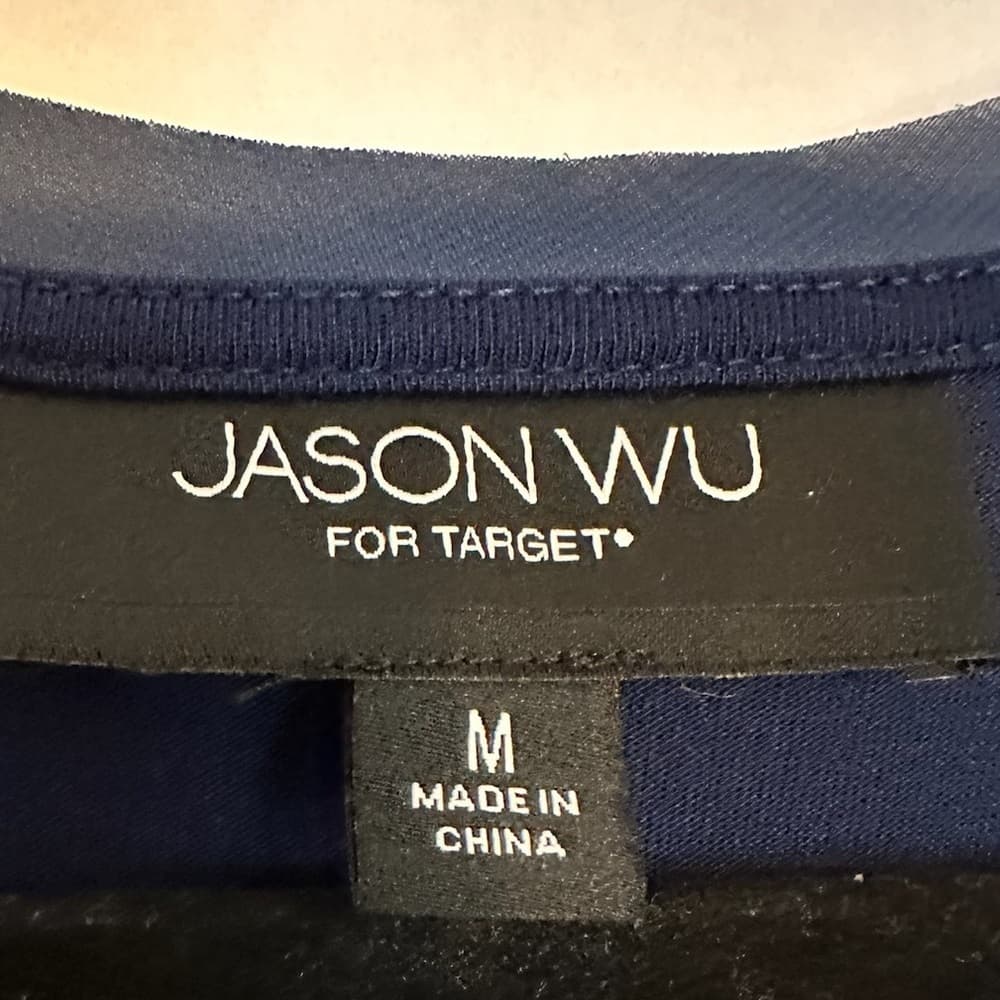 Jason Wu for Target Striped Colorblock T-Shirt Dress Nautical Red Navy Medium - Thumbnail 6