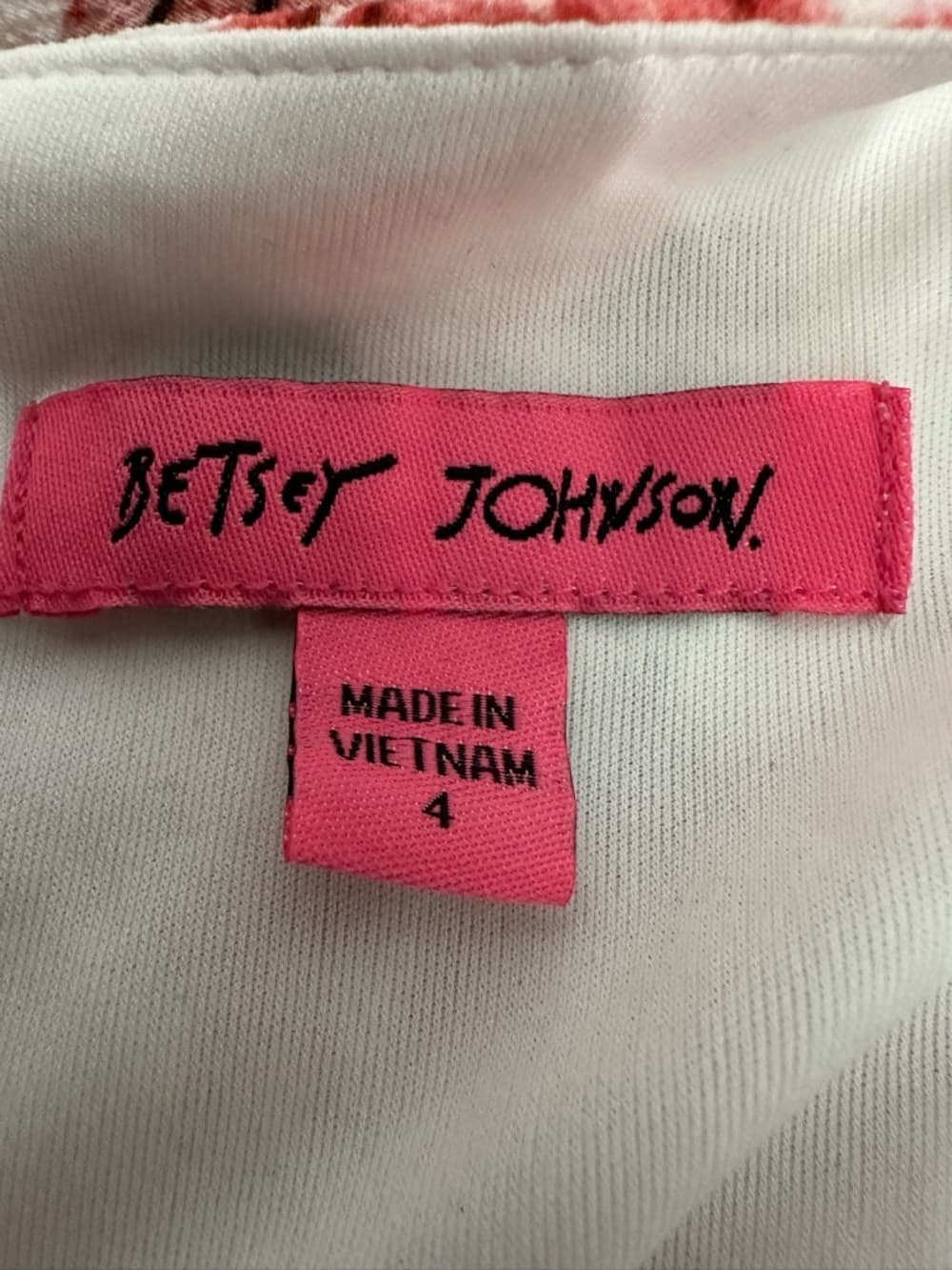 Betsey Johnson Floral Stripe Wrap Dress Pink Rose Cottagecore Size 4 Romantic - Thumbnail 6
