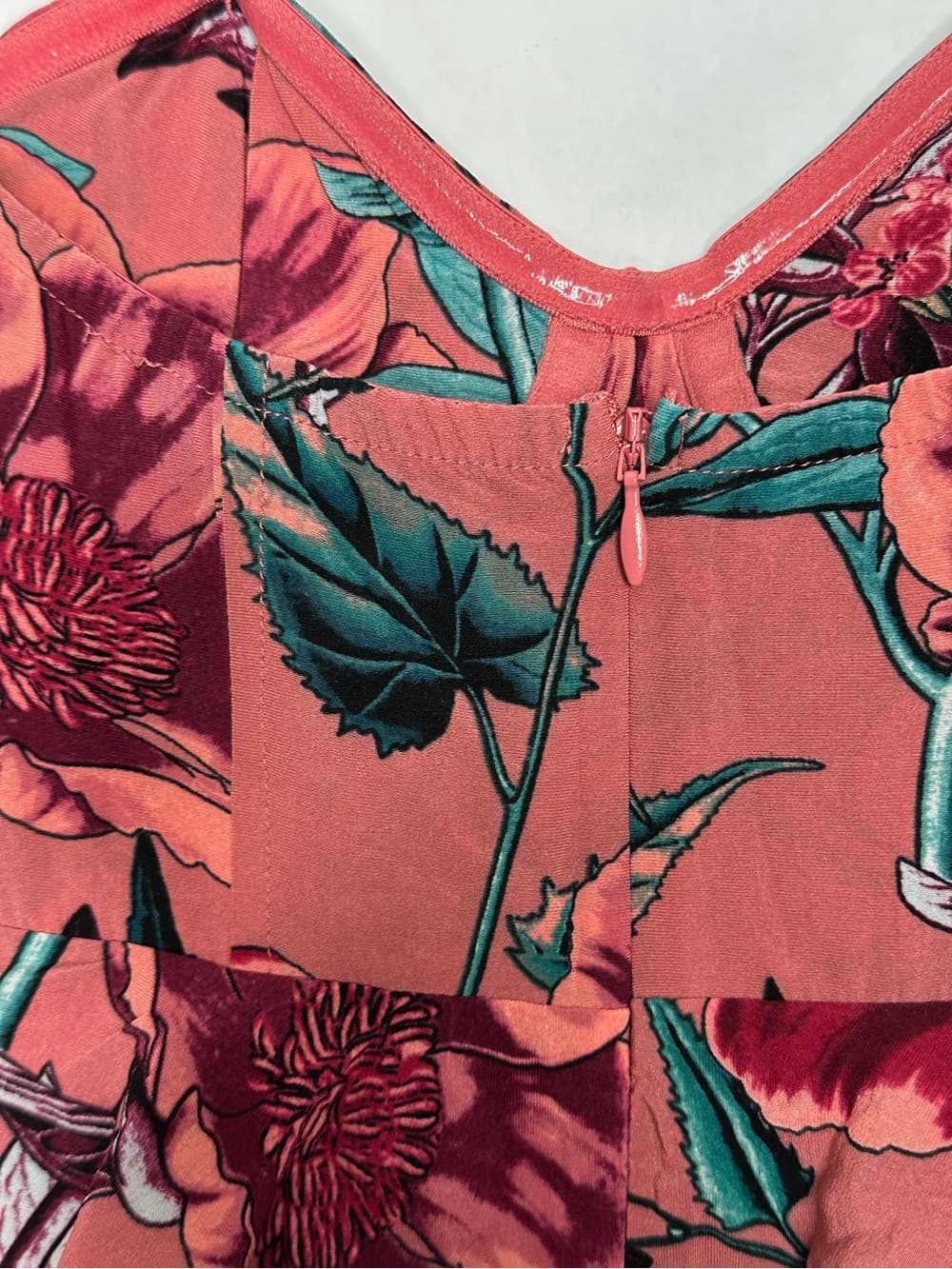 For Love & Lemons Flamenco Mini Dress Pink Floral Tiered Ruffle Small Coquette - Thumbnail 4