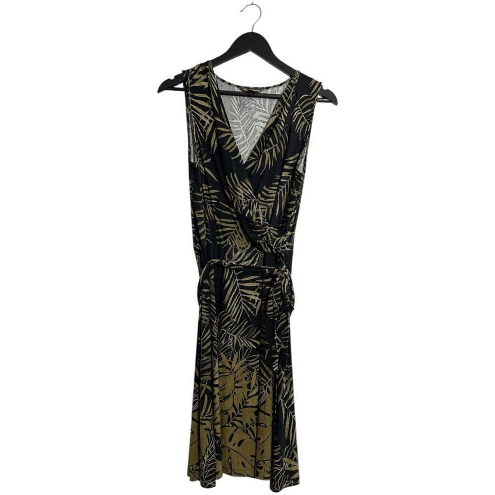 Tommy Bahama Palm Print Sleeveless Wrap Dress Medium Tropical Resortwear Beach - Thumbnail 6