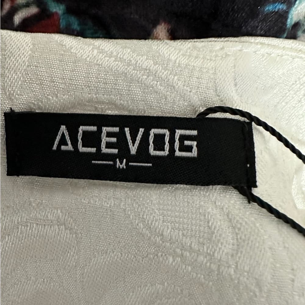 ACEVOG Butterfly Fit & Flare Textured White Dress Size Medium SEE NOTES - Thumbnail 6