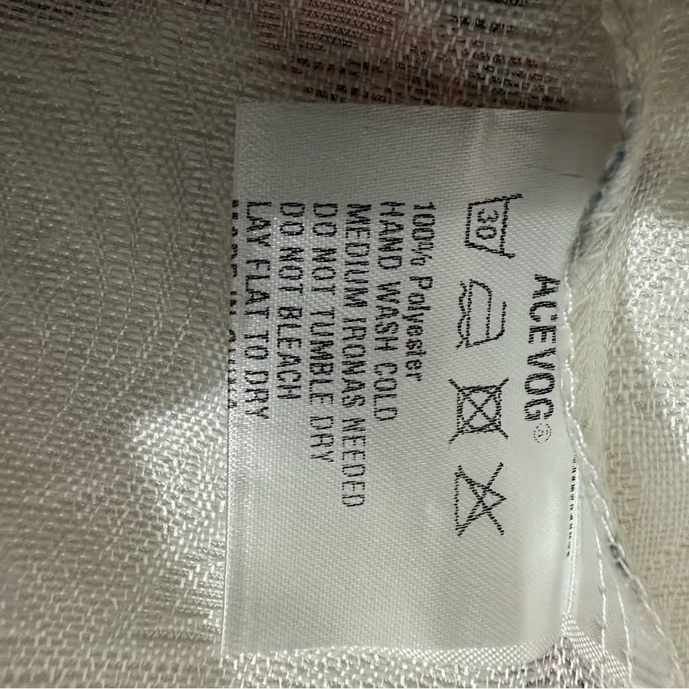 ACEVOG Butterfly Fit & Flare Textured White Dress Size Medium SEE NOTES - Thumbnail 11