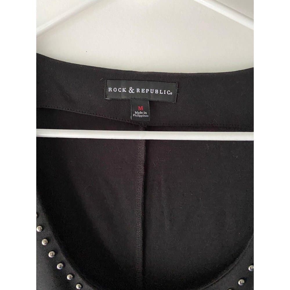 Rock & Republic Black Studded Bodycon Dress Size XS SEE NOTES - Thumbnail 4