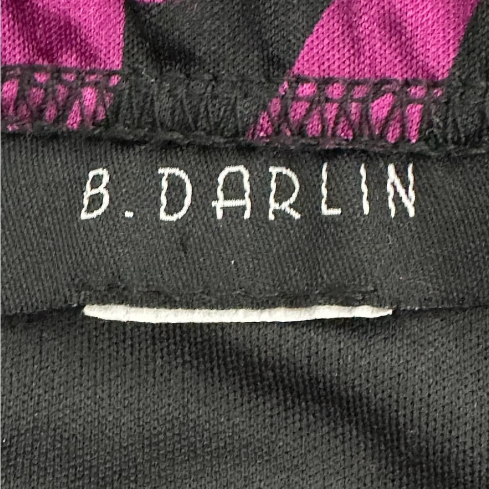 B. Darlin Purple & Black Halter Bodycon Dress Swirl Print XXS Juniors See Measur - Thumbnail 3