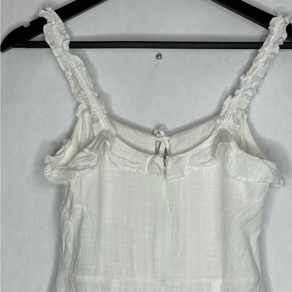 NWT Lulus Days Like This Ruffle Mini Dress White Cottagecore Romantic XS SEENOTE - Thumbnail 7