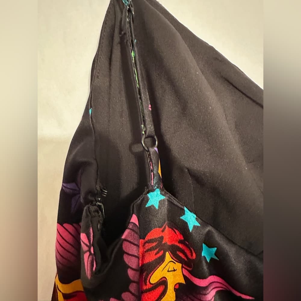 Betsey Johnson x Mark Mahoney Vintage Sailor Tattoo Print Silk Dress Y2K Size 10 - Thumbnail 13