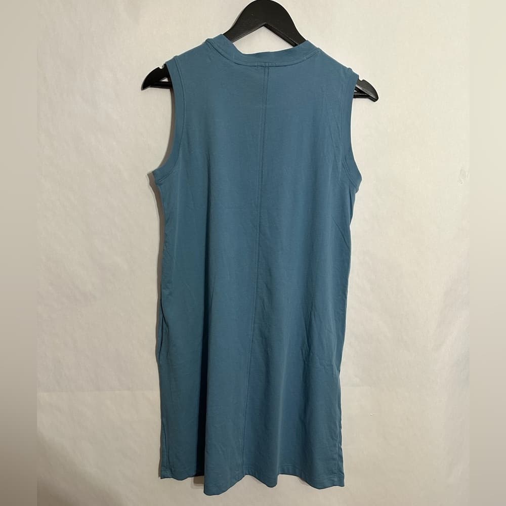 NWT ATM Anthony Thomas Melillo Antique Blue Sleeveless Tank Dress Small Luxury - Thumbnail 3