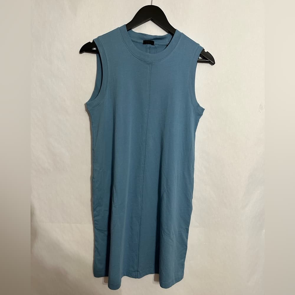 NWT ATM Anthony Thomas Melillo Antique Blue Sleeveless Tank Dress Small Luxury - Thumbnail 5