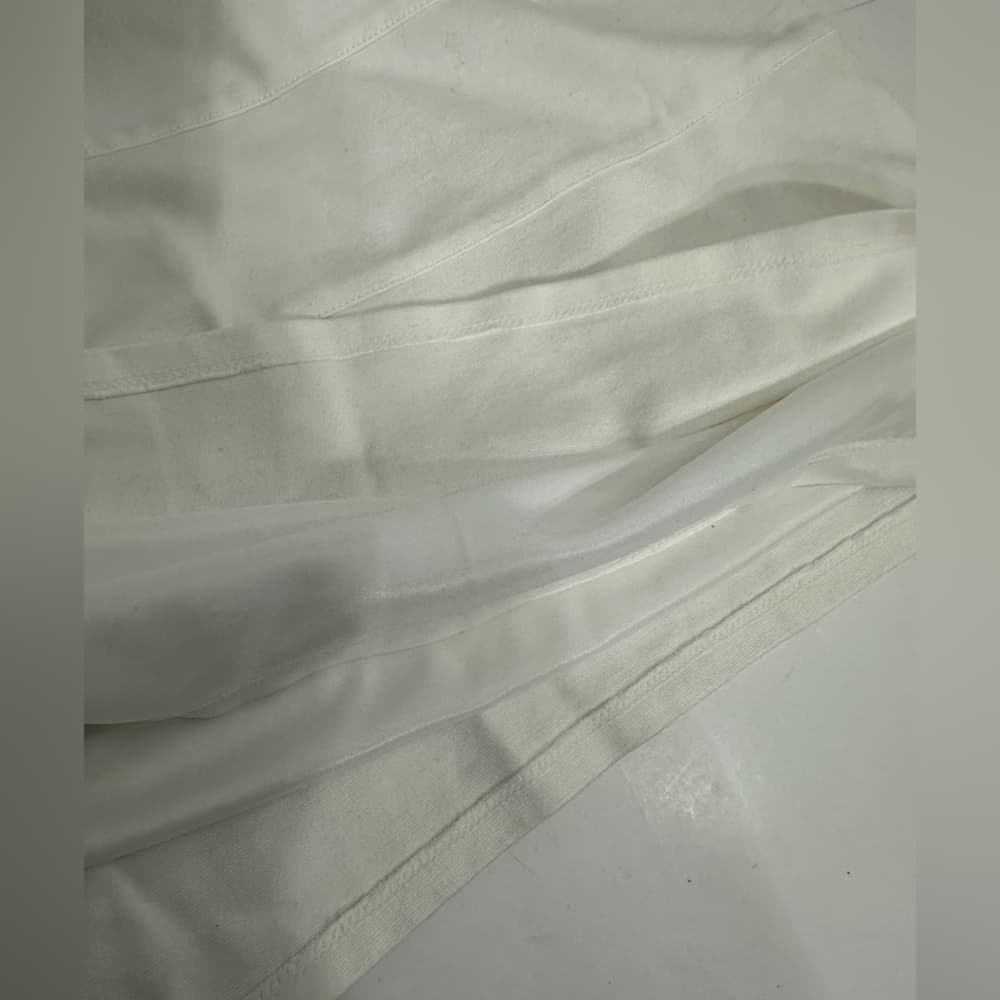 Express One Shoulder White Bandage Bodycon Dress Size Small Minimalist Neutral - Thumbnail 7