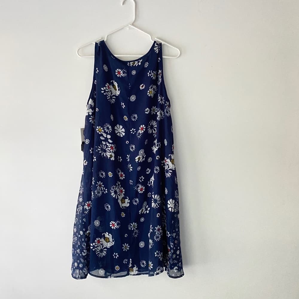 NWT Jason Wu Target Blue Floral A-Line Sleeveless Dress Size Large NO BELT gift - Thumbnail 8