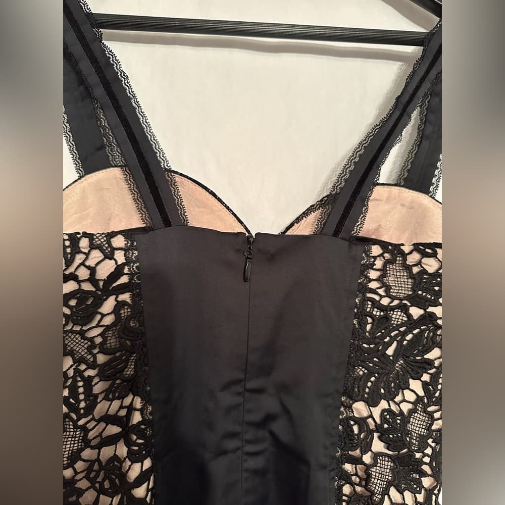 NWOT Nasty Gal Collection Dark Habits Overlay Nude Illusion Lace Size X-Small - Thumbnail 9