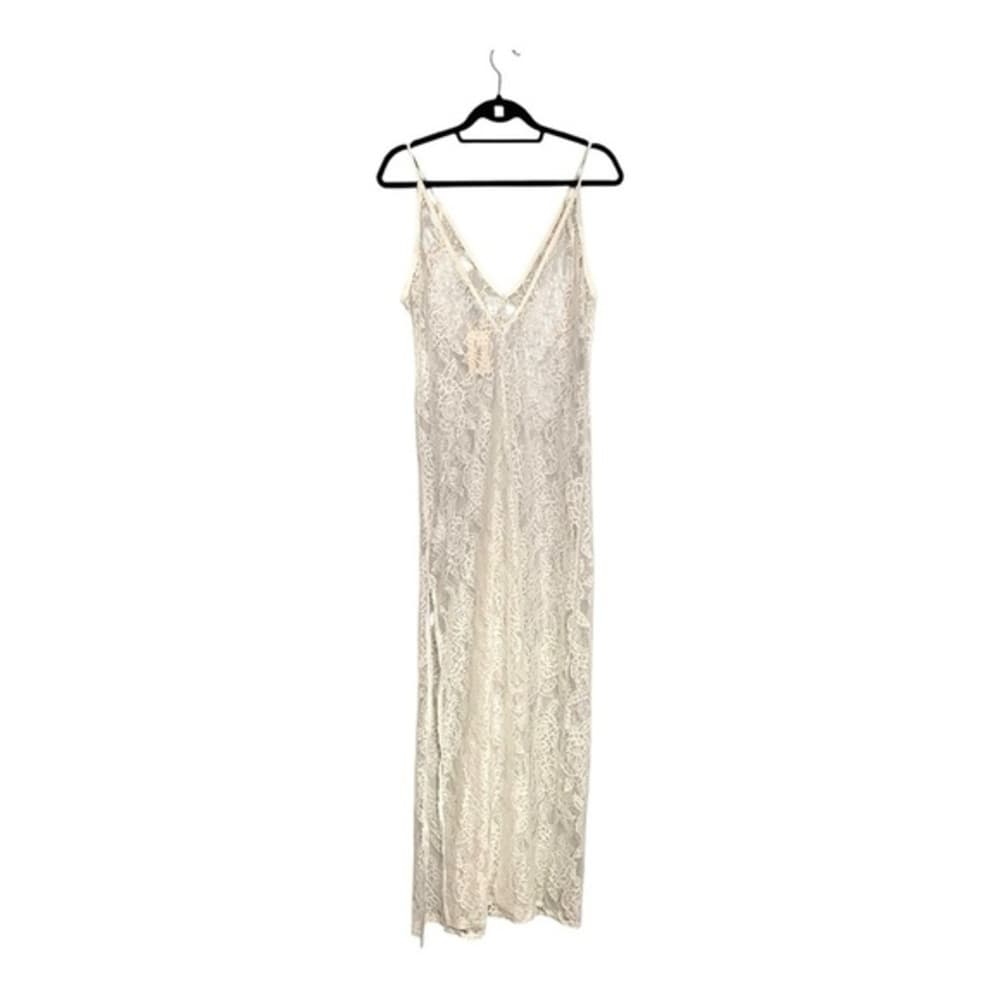 Forever 21 Floral Lace Slip See Through Dress Perfect for Layering Medium NEW - Thumbnail 9