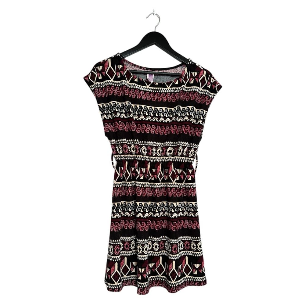 Alya x Francesca’s Multicolor Geometric Print Elastic Waist Dress Size Medium - Thumbnail 12