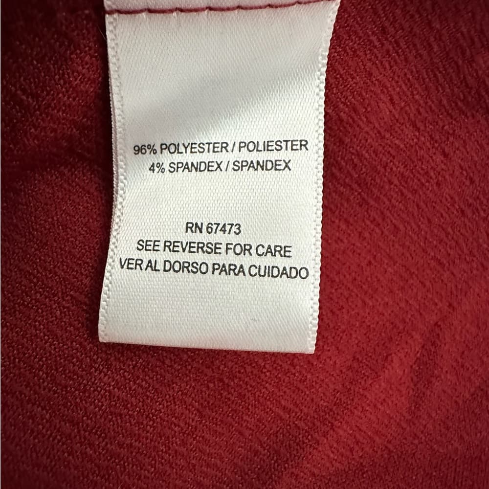 NWT Danny & Nicole Paprika Red Draped Neck Fit & Flare Dress Size 16 Occasion - Thumbnail 8