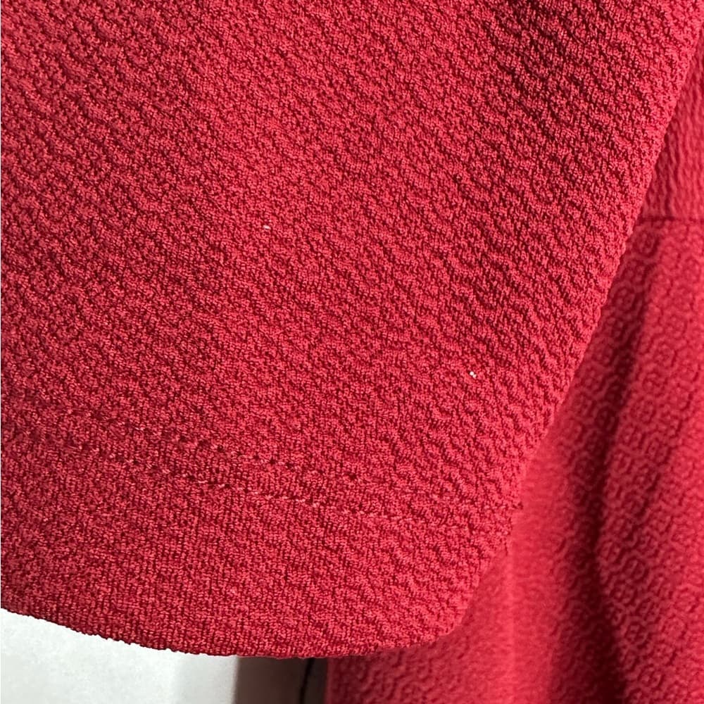 NWT Danny & Nicole Paprika Red Draped Neck Fit & Flare Dress Size 16 Occasion - Thumbnail 3