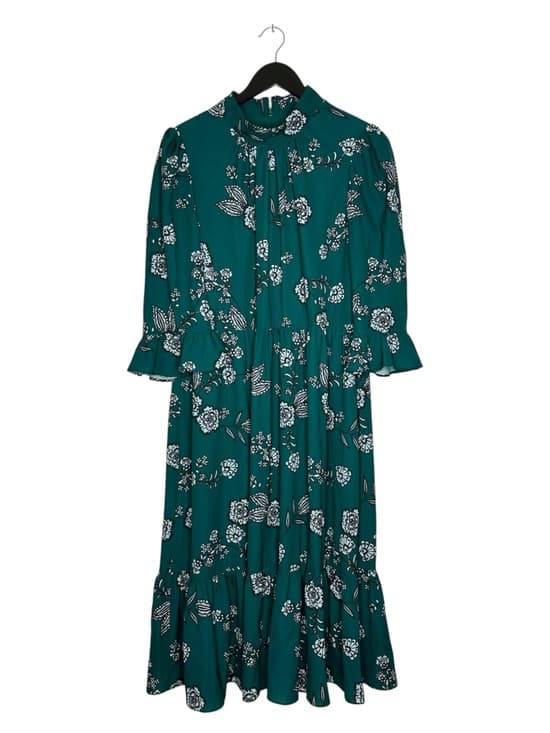 Eliza J Floral Dress High Neck Ruffle Sleeve Cottagecore Modest Romantic 14 - Thumbnail 13