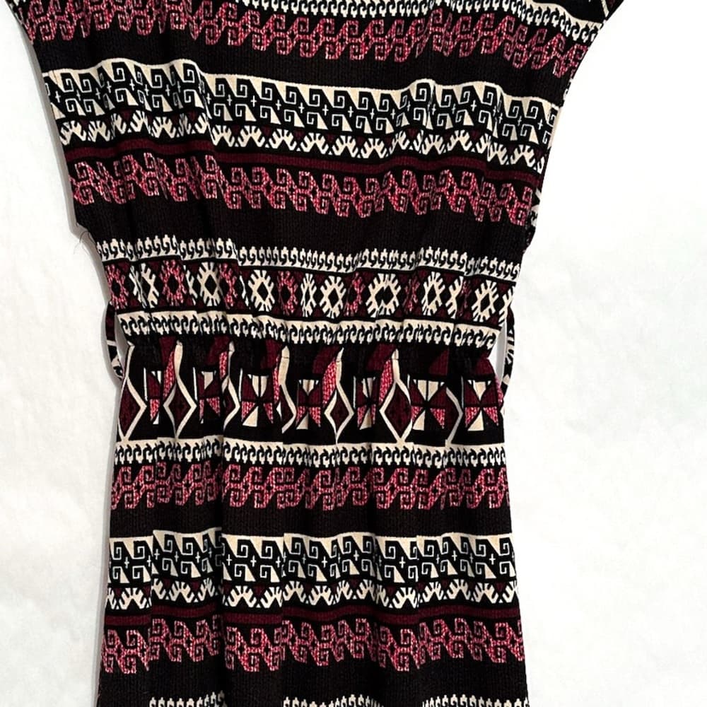 Alya x Francesca’s Multicolor Geometric Print Elastic Waist Dress Size Medium - Thumbnail 9