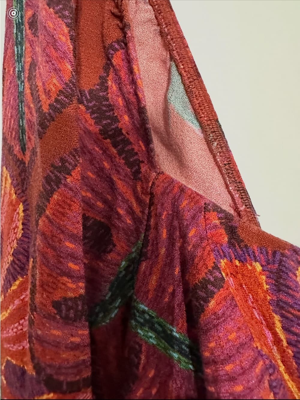 Farm Rio Delicate Leaves Midi Dress Red Tropical Leaf Print Size XL Resortwear - Thumbnail 10