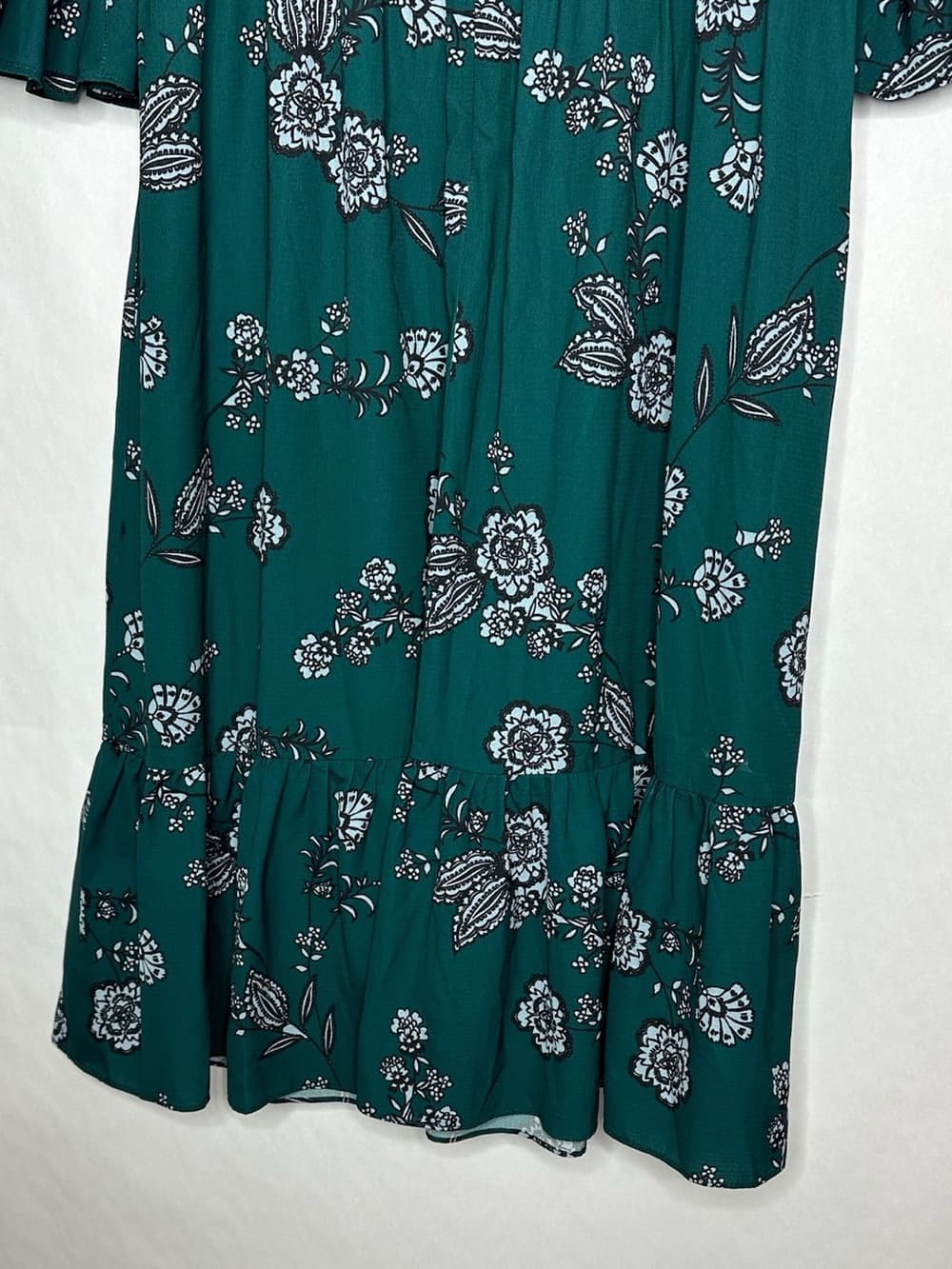 Eliza J Floral Dress High Neck Ruffle Sleeve Cottagecore Modest Romantic 14 - Thumbnail 4