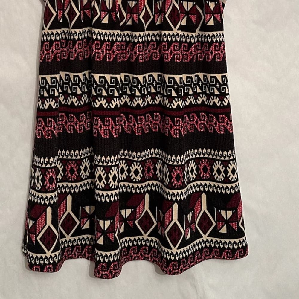 Alya x Francesca’s Multicolor Geometric Print Elastic Waist Dress Size Medium - Thumbnail 10
