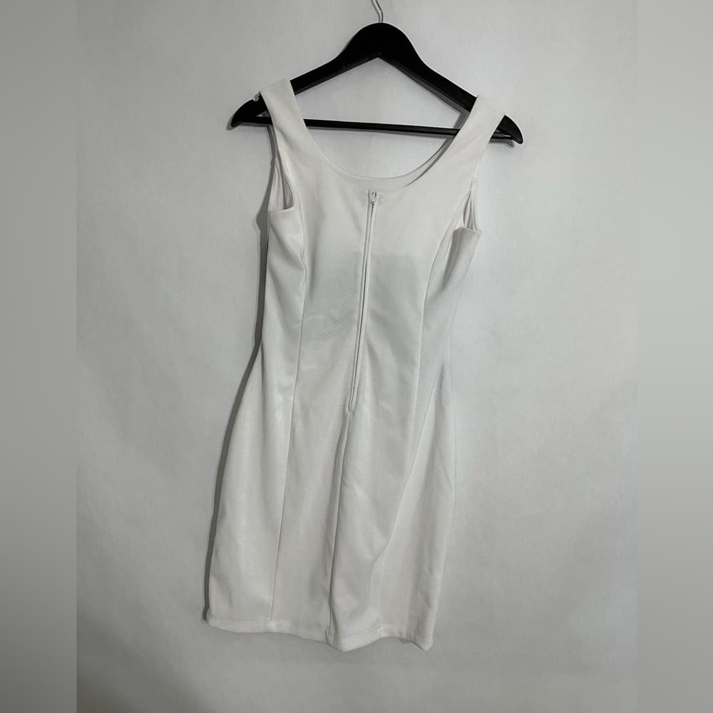 Ruby Rox White & Black Mesh See Through Bandage Dress Bodycon Y2K Small SEE NOTE - Thumbnail 3