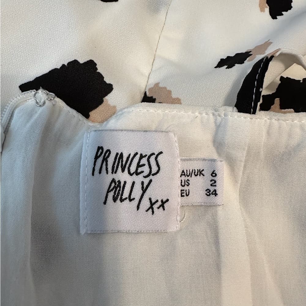 Princess Polly Silviya Mini Dress Animal Graphic Print Adjustable Straps Size 2 - Thumbnail 9