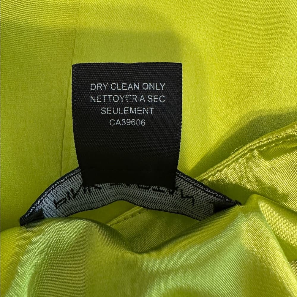 Pink Tartan Chartreuse Lime Sleeveless Shift Dress XS Zipper Detail SEE NOTES - Thumbnail 4