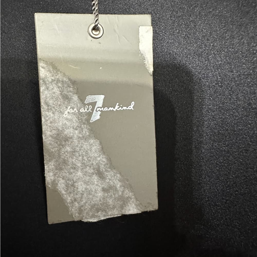 NWT 7 For All Mankind Mini Slip Dress 100% Silk Printed Trim Size Medium Y2K - Thumbnail 11