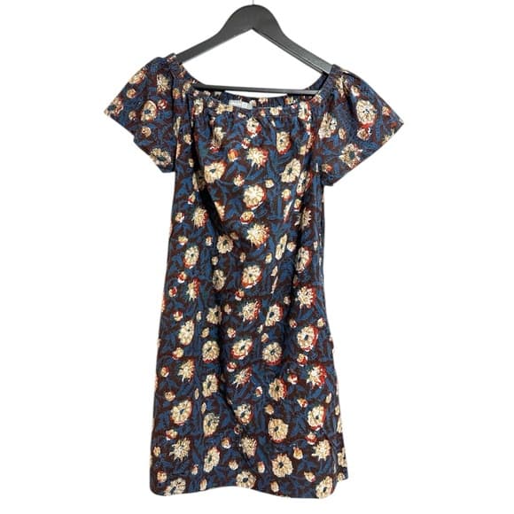 Shade Amour Floral Off-Shoulder Cotton Dress Size Small Vacation Beach Travel - Thumbnail 11
