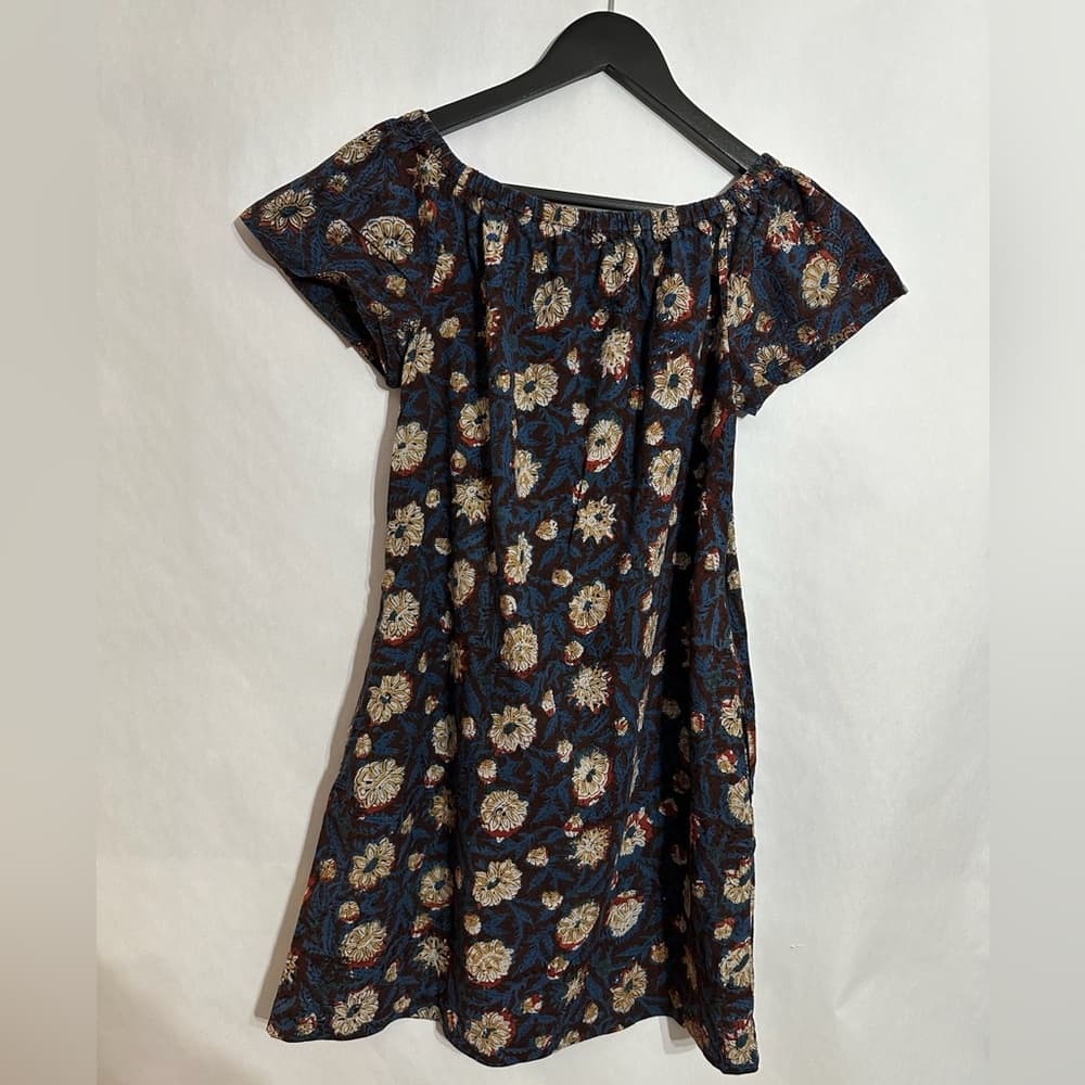 Shade Amour Floral Off-Shoulder Cotton Dress Size Small Vacation Beach Travel - Thumbnail 8