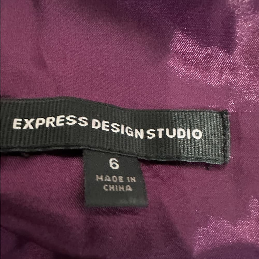 Express Design Studio Multicolor Silk Bodycon Mini Dress Size 6 Glam Cocktail - Thumbnail 4
