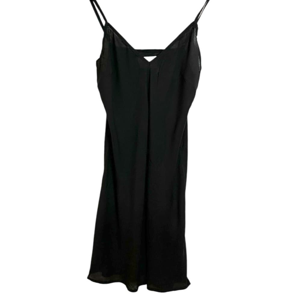 Cleobella Black Strappy Mini Slip Dress Size XS Vampy Minimalist Neutal - Thumbnail 8