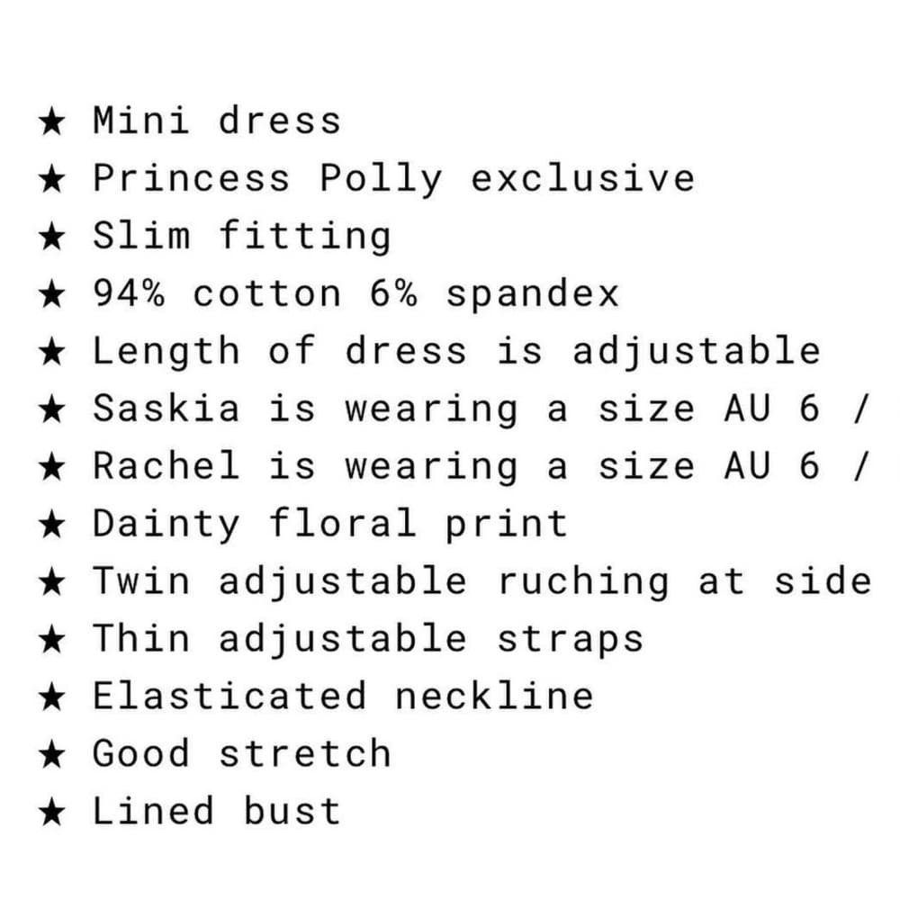 Princess Polly Roslyn Mini Dress in Green Floral US Size 0 - Thumbnail 14